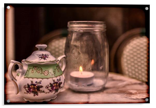 Vintage Tea Shop 1 Acrylic by Steve Purnell