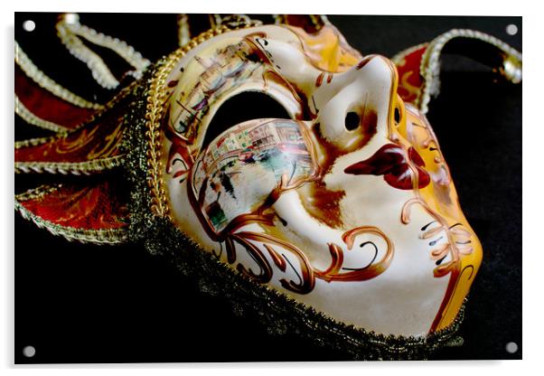 Mask Of Venice Acrylic by Steve Purnell
