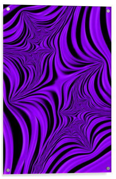Purple Abyss Acrylic by Steve Purnell