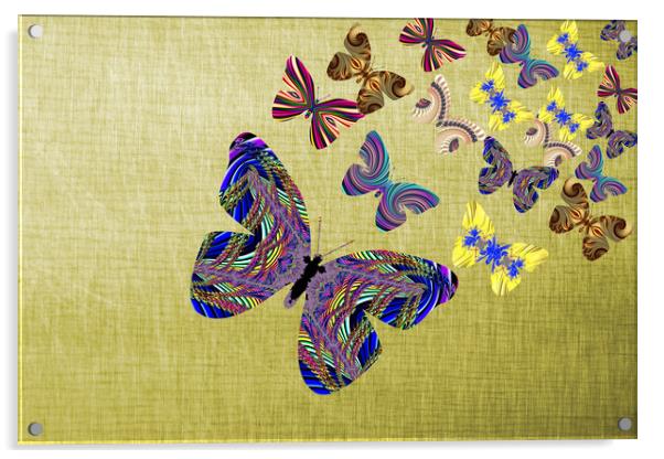 Flight Of The Butterflies Acrylic by Steve Purnell
