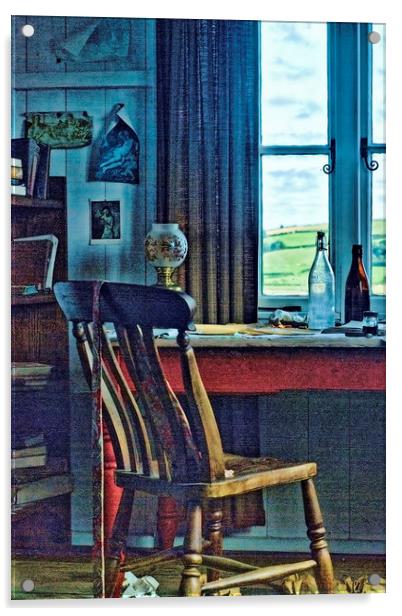 Dylan Thomas Writing Shed 1 Acrylic by Steve Purnell