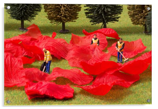 The Rose Petal Collectors 2 Acrylic by Steve Purnell