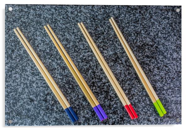 Chopsticks Acrylic by Steve Purnell