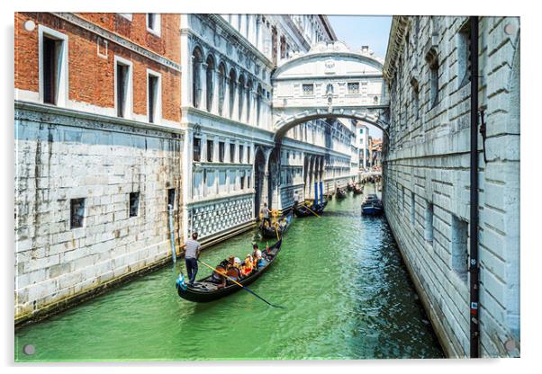 Under The Bridge Of Sighs Acrylic by Steve Purnell