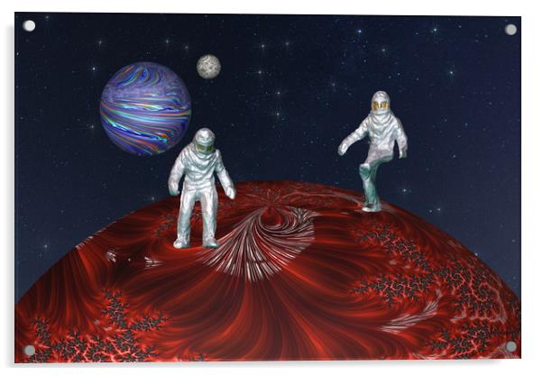 Life On Mars Acrylic by Steve Purnell