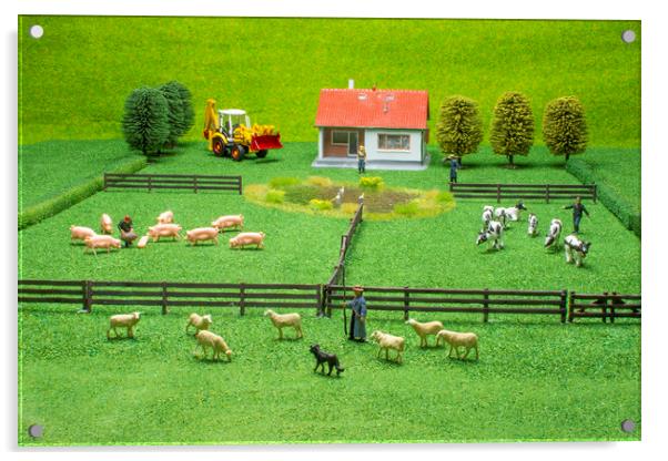 On The Farm Acrylic by Steve Purnell