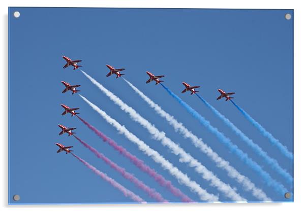 Red Arrows Acrylic by Steve Purnell