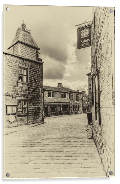 Haworth Village Acrylic by Roger Green