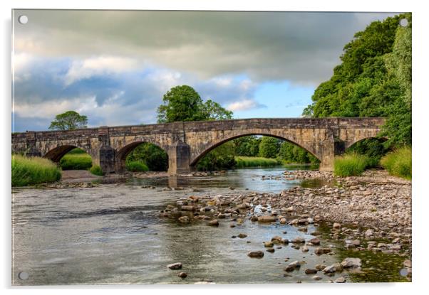 Edisford Bridge Acrylic by Roger Green