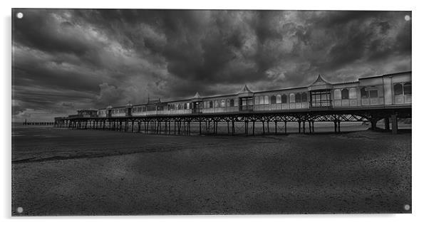 Lytham St Anne's Pier Acrylic by Roger Green