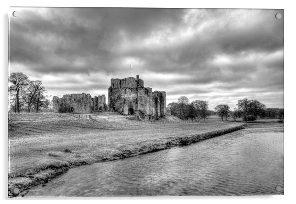 Brougham Castle Acrylic by Roger Green