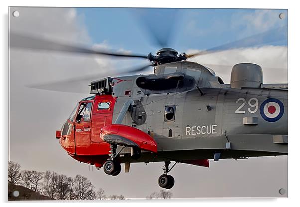 Sea King Helicopter Acrylic by Roger Green