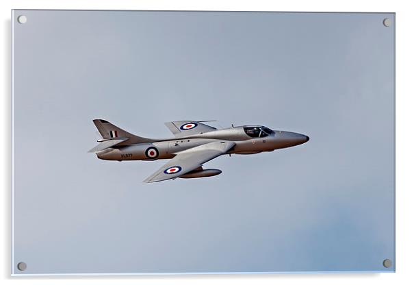 Hawker Hunter XL577 Acrylic by Roger Green