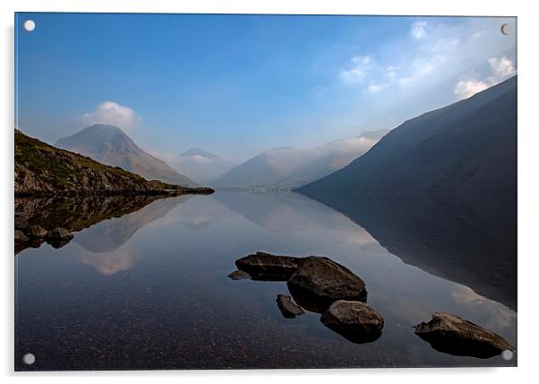 Misty Wast Water Acrylic by Roger Green