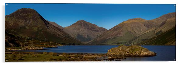 Wast Water Panoramic Acrylic by Roger Green