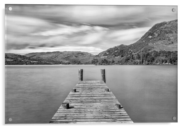 Ullswater Jetty Acrylic by Roger Green