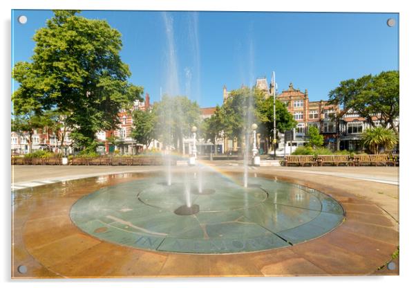 Princess Diana Memorial Gardens in Southport Acrylic by Roger Green