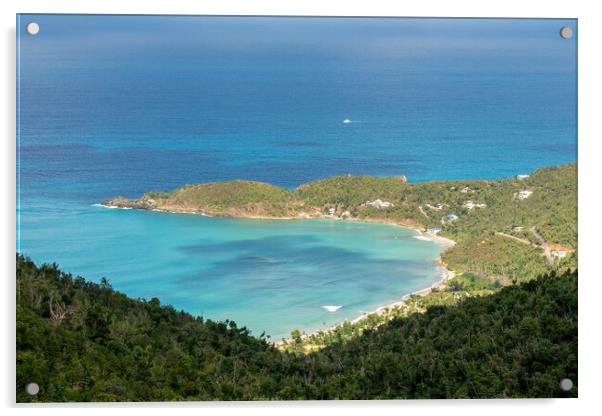 Brewers Bay on Tortola Acrylic by Roger Green