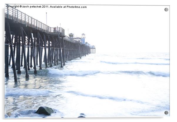 Oceanside Pier Acrylic by zach petschek