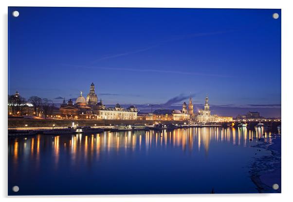 Dresden Skyline Acrylic by putra agung mahendra