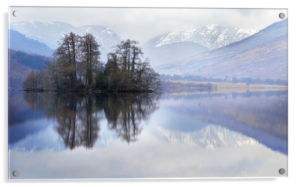 Loch Arkaig Acrylic by Richard Peck