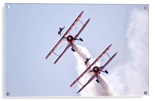 The Breitling Wingwalkers. Acrylic by Becky Dix