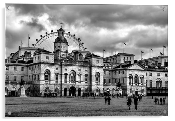 Horse Guards Parade. Acrylic by Becky Dix