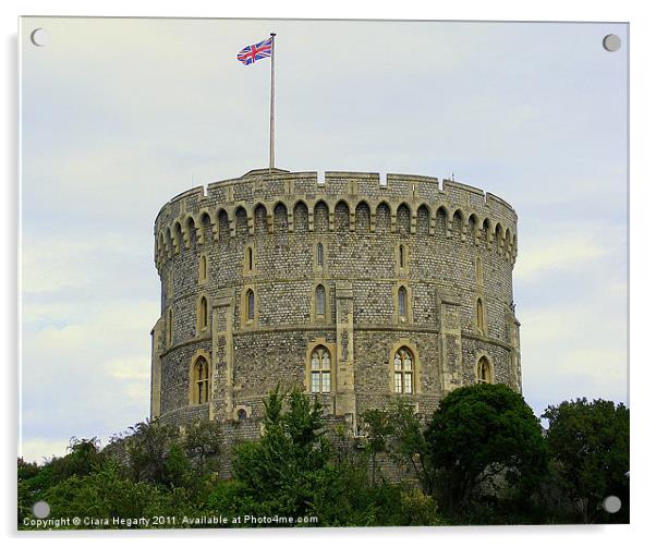 Windsor Castle Acrylic by Ciara Hegarty