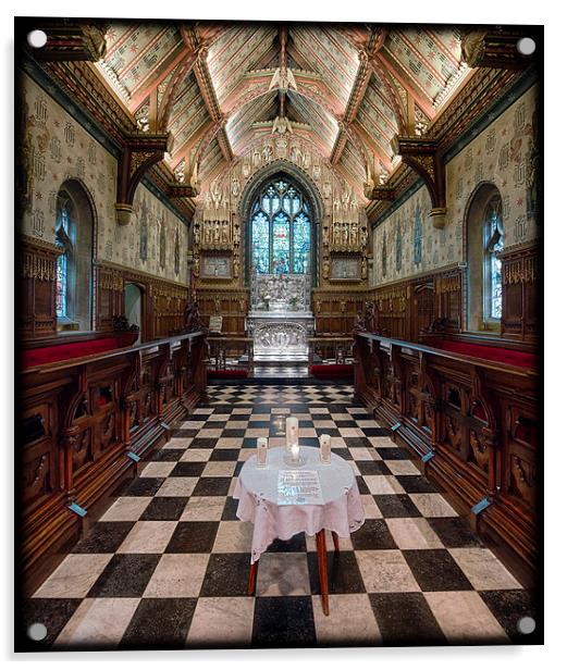 The Exquisite Chequer Chancel Acrylic by Rus Ki