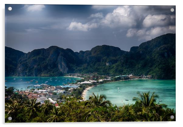 Awe-inspiring vista of Phi Phi Island Acrylic by Rus Ki