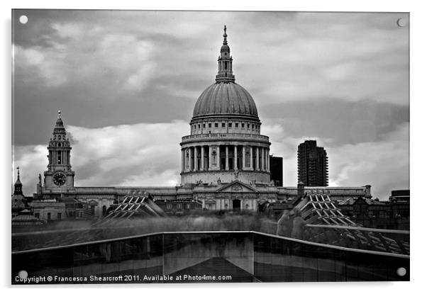 St Pauls Cathedral, London Acrylic by Francesca Shearcroft