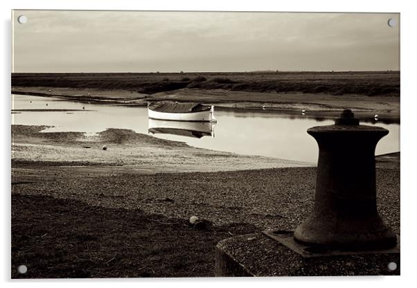 Calm at Burnham Overy Staithe Acrylic by Francesca Shearcroft