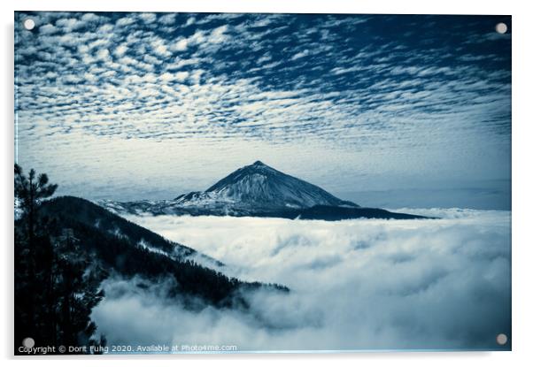 Pico del Teide Acrylic by Dorit Fuhg