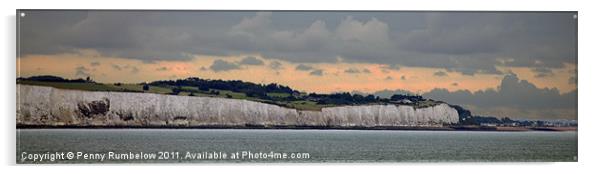 white cliffs of dover at sunrise Acrylic by Elouera Photography