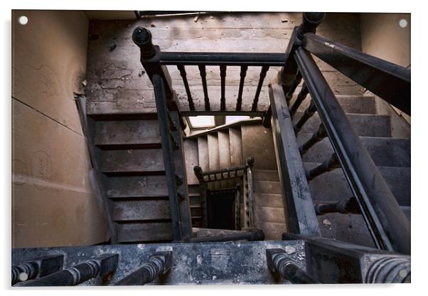  old mill stairs  Acrylic by simon sugden