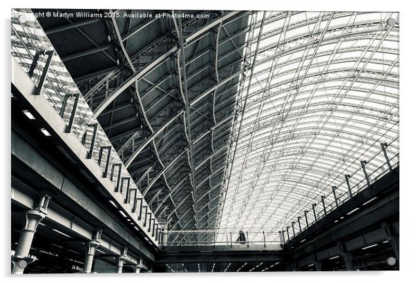 St Pancras Station, London Acrylic by Martyn Williams