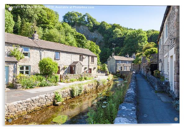 Peakshole Water, Castleton, Derbyshire Acrylic by Martyn Williams