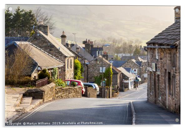 Hathersage, Derbyshire Acrylic by Martyn Williams