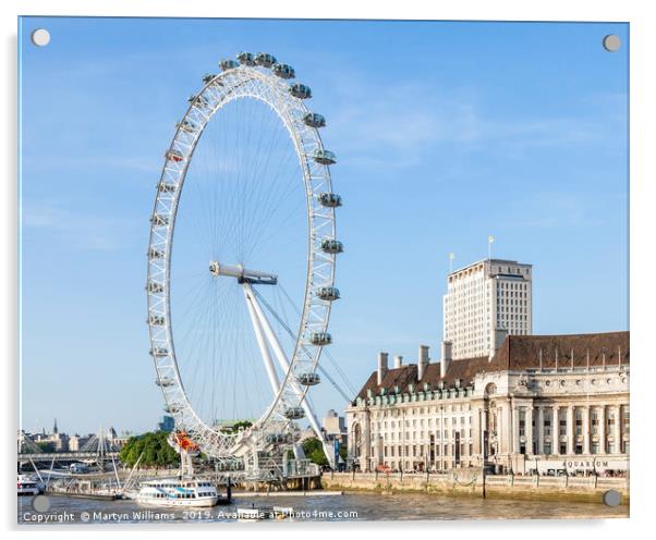London Eye Acrylic by Martyn Williams