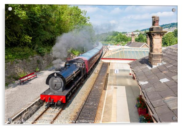 Peak Rail, Matlock Acrylic by Martyn Williams