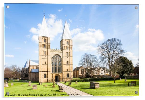 Southwell Minster, Nottinghamshire Acrylic by Martyn Williams