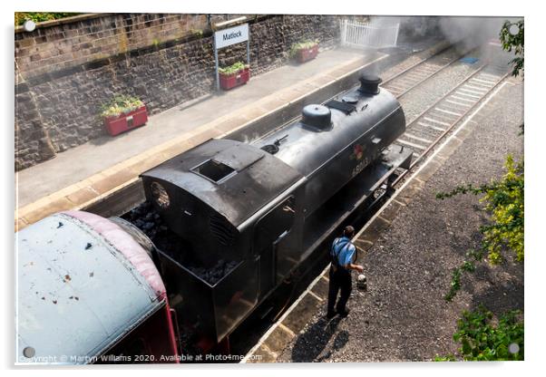 Peak Rail At Matlock Acrylic by Martyn Williams