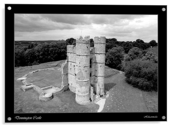 Donnington Castle (borders collection) Acrylic by jamie stevens Helicammedia