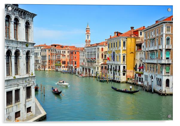 Grand Canal, Venice. Acrylic by Michael Oakes