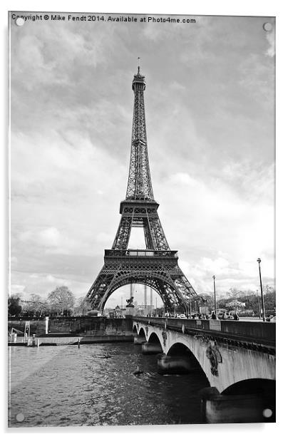 Eiffel Tower, Paris Acrylic by Mike Fendt