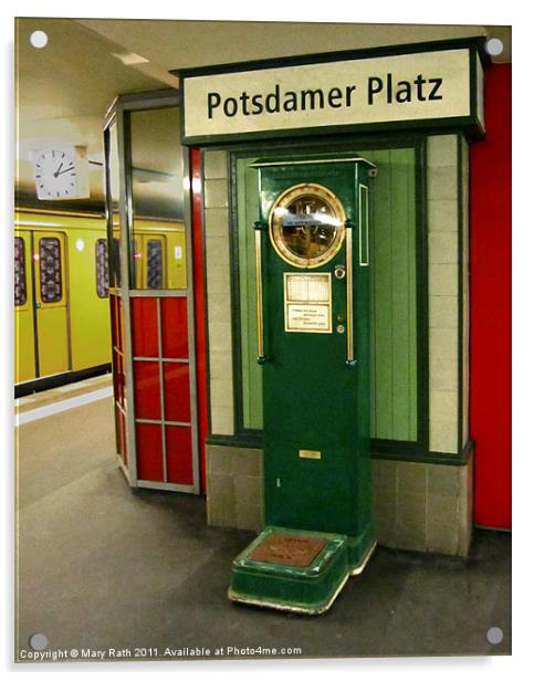 Potsdamer Platz Acrylic by Mary Rath