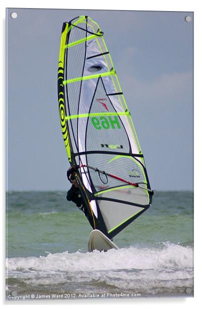 Windsurfer 1 Acrylic by James Ward