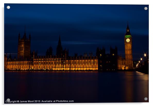 Houses of Parliament Acrylic by James Ward