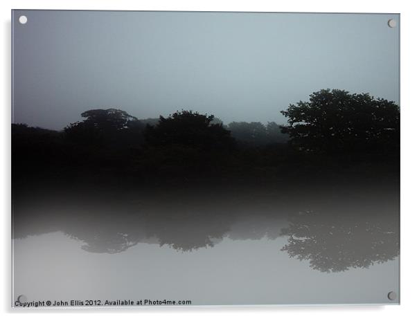 Misty Morning Acrylic by John Ellis
