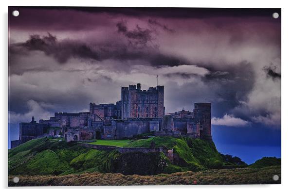 Bamburgh Castle Acrylic by John Ellis